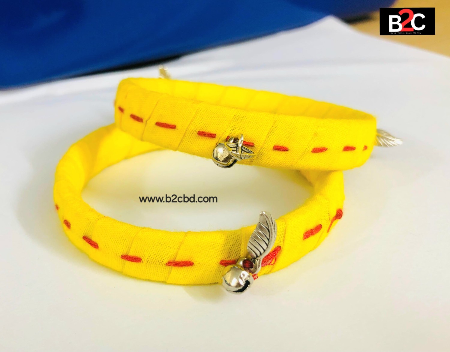 হাতের কাজের ফেব্রিক চুড়ি || Kundon Bangles