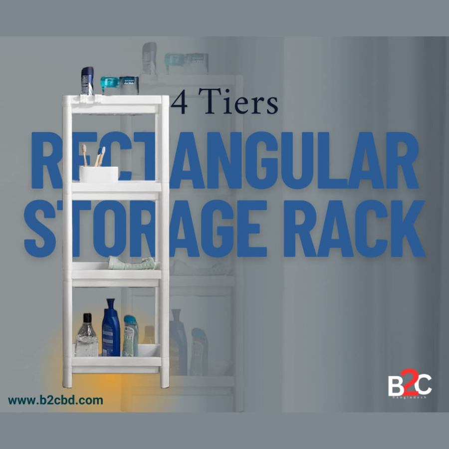4 Tiers Rectangular Storage Rack