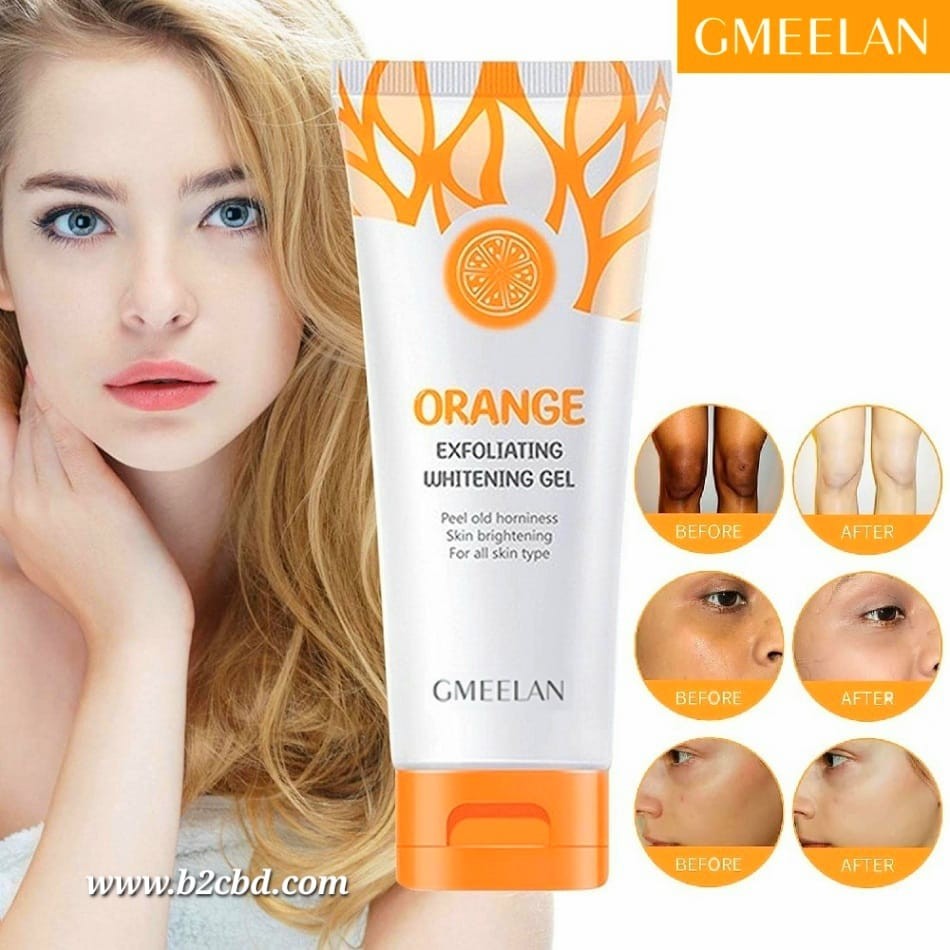 ORANGE EXFOLIATING WHITENING GEL ||  কমলা এক্সফোলিয়েটিং হোয়াইটেনিং জেল তাত্ক্ষণিকভাবে আপনার শরীর বা মুখের যে কোনও জায়গায় উজ্জ্বল করতে পারে,